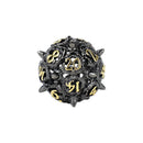LPG Dice Xeno Hollow Dice Set Black/Gold