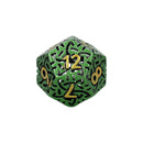 LPG Dice Celtic Hollow Dice Set Old Gold