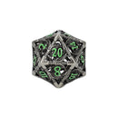 LPG Dice Dragon Hollow Dice Set Metal/Green