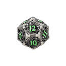 LPG Dice Dragon Hollow Dice Set Metal/Green