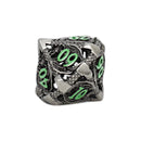 LPG Dice Dragon Hollow Dice Set Metal/Green