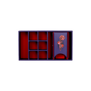 LPG Essentials Dice Case Maxi Deep Blue / Burnt Burgundy