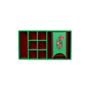 LPG Essentials Dice Case Maxi Teal / Crimson