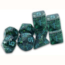 Dungeon Crawl Classics DCC RPG Dice Verdigris Grecian Vase Dice Traditional 9-set