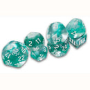 Dungeon Crawl Classics DCC RPG Dice Thracian Azure Swirl Dice DCC Funky 7