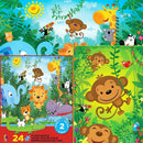 Puzzle Jungle 2 Sided 24Pcs Floor Puz