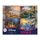 Puzzle Kinkade Disney 500Pc 4In1
