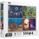 Puzzle Kinkade Star Wars 500Pc 4-In-1
