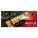3-In-1 Dominoes/Mikado/Yatzy Board Game
