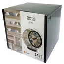 Puzzle Clock Country Blue