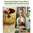 Puzzle 3D Flowerpot Elegant Green