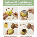 Puzzle 3D Flowerpot Elegant Green