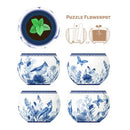 Puzzle 3D Flowerpot Oriental Birds