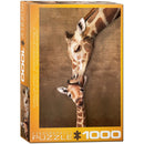 Puzzle Giraffe Mother's Kiss 1000pc