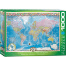 Puzzle Map Of The World W/Flags 1000P