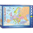 Puzzle Map Of Europe 1000pc