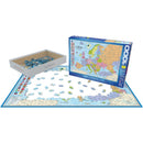 Puzzle Map Of Europe 1000pc