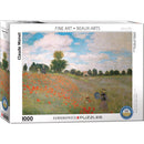 Puzzle Monet Poppy Field 1000pc