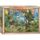 Puzzle Garden Birds Jardin 1000pc