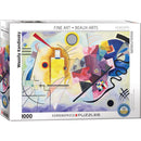 Puzzle KandinskyYellow Red Blue 1000