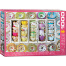 Puzzle Colorful Tea Cups 1000pc
