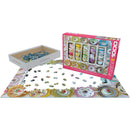 Puzzle Colorful Tea Cups 1000pc
