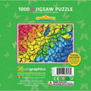 Puzzle Butterfly Rainbow 1000pc *Tin*