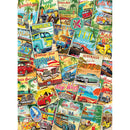 Puzzle Vintage Travel Collage 1000pc