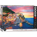 Puzzle Manarola At Dusk Italy 2000pc