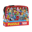Puzzle Robots 100pc Lunch Bag