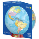 Puzzle Map Of World 550pc Globe Tin