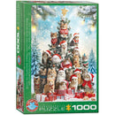Puzzle Christmas Tree Cats 1000pcs