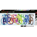 Puzzle Bike Art Colourful Row 1000Pc