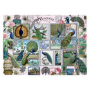 Puzzle Stamp & Collage Peacocks 1000