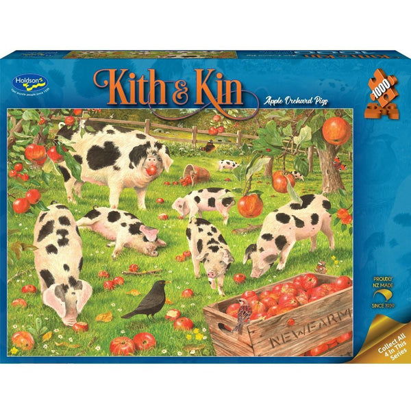 Puzzle Kith & Kin Orchard Pigs 1000Pc – SuperOffice