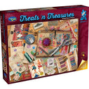 Puzzle Treats N Treasures 4 Fabric