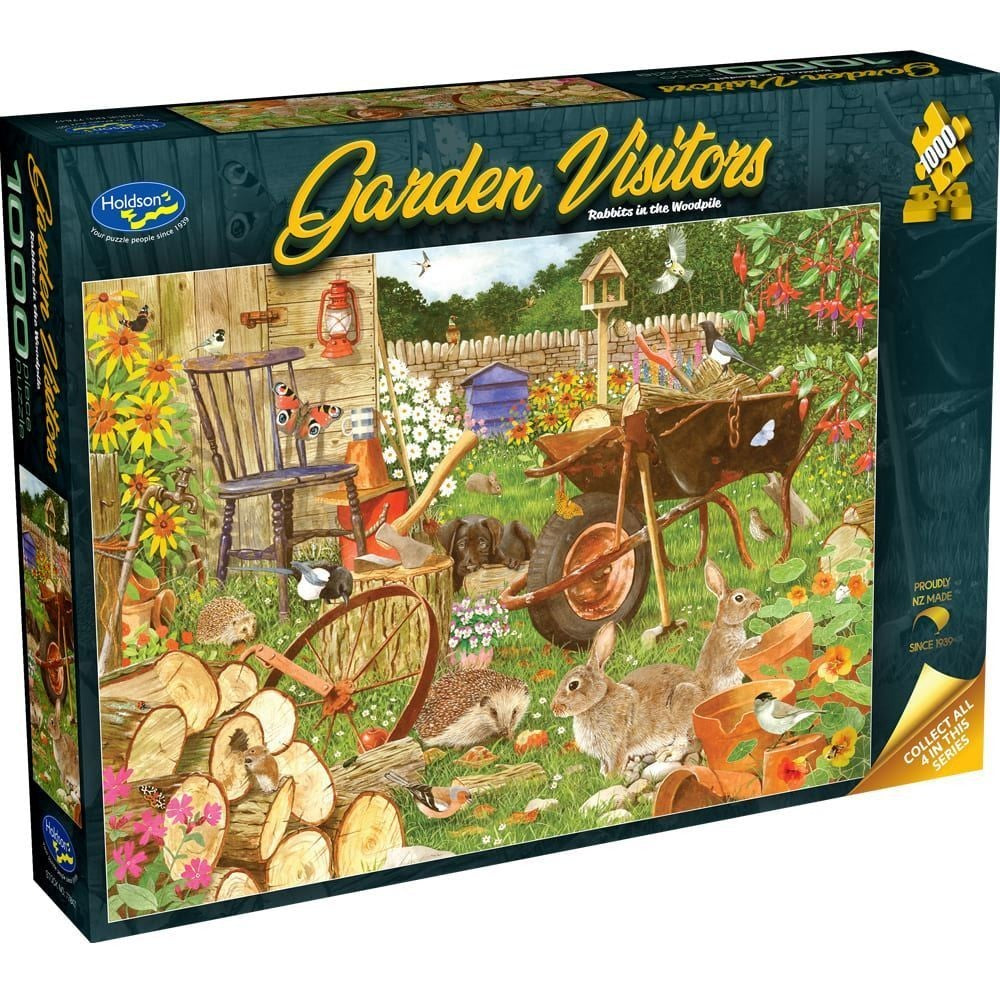 Puzzle Garden Visitors Rabbits 1000Pc – SuperOffice