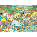 Puzzle Jumbo Jan van Haasteren Camping In Forest 1000Pc