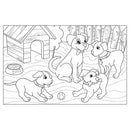 1000 Stickers & Colour Animals Book