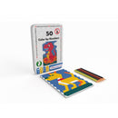 50 Colour By Numbers Tin Board Game