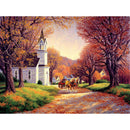 Puzzle Road By The Church 500Pc