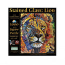 Puzzle Stained Glass Lion 1000Pc