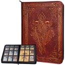 TCG Faux-Leather Trading Card Binder Red