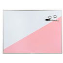 Quartet Geo Whiteboard 430x580mm White/Pink