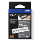 Brother TZE-SE5 Strong Adhesive Security Tape 24mm Black On White