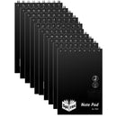 Spirax P560 Pocket Notebook Spiral Bound Top Opening 96 Page 112x77mm Black 10 Pack