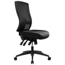 Buro Tidal Mesh High Back Chair Without Arms Black