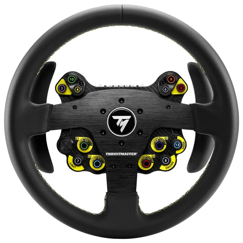 Thrustmaster EVO Racing 32R Leather, Round Leather-Wrapped Wheel Rim & Detachable Hub