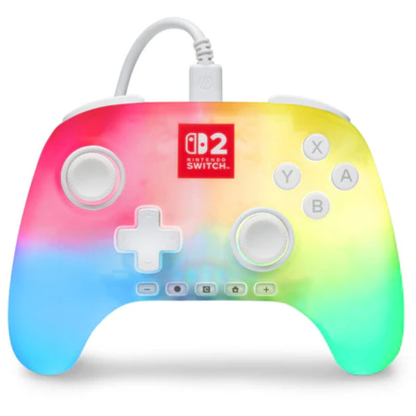 PowerA Advantage Wired Controller for Nintendo Switch 2 with Lumectra White