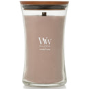 WoodWick Patchouli Crème Large Candle Crackles As It Burns 610G Hourglass